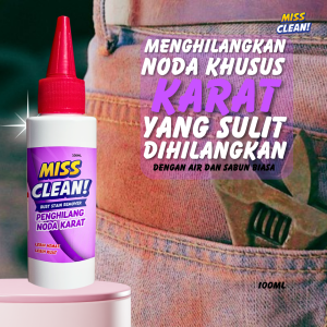 Penghilang Pembersih Noda Karat Baju Pakaian Paling Ampuh Miss Clean
