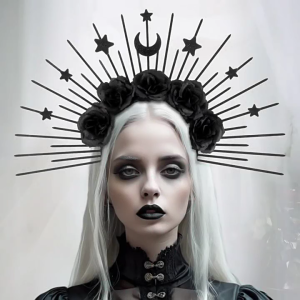 Sự kiện trang trọng Punk headpiece Mũ vương miện phụ nữ bữa tiệc chủ đề trang trí hairhoop đồ chơi Halloween Baroque mũ nón