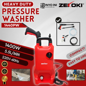 Zekoki High Quality Pressure Washer 1440PW Stand-Up Type - 1400W 220V~60Hz 5.5L/Min