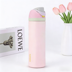 Owala FreeSip Solid Color Insulated Stainless Steel Water Bottle 24oz 32oz 40oz Leak‑Proof Dual‑Drink Tumbler BPA‑Free Sports Large Capacity Travel Bottle