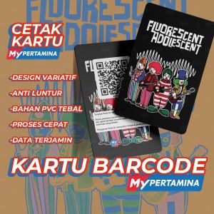KARTU BARCODE PERTAMINA BIKIN KARTU MYPERTAMINA BIKIN KARTU ISI BENSIN PVC CARD 3