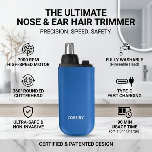 Nose Hair Trimmer Electric Nose Hair Remover German Quality High Precision Safe Grooming Tool