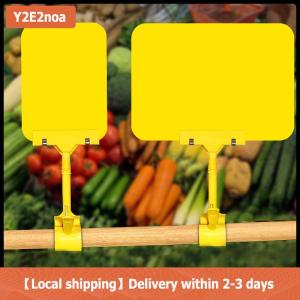 【Local shipping】 1 Pcs Fruit Price Tag Merchandise Display Wear-resistant Sign Holder Clip Food Advertising PVC Waterproof Whiteboard Clip