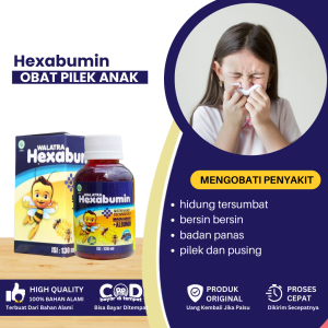 Obat Pilek Anak Obat Batuk Pilek Bayi Obat Herbal Anak Demam Obat Badan Panas Obat Bersin-Bersin Obat Flu Anak Obat Pilek Dan Pusing Obat Suhu Badan Panas Obat Hidung Tersumbat - Walatra Hexabumin