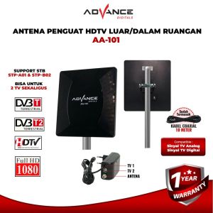 Advance Antena Digital AA-101 Antena Indoor Outdoor Digital Analog Dalam DVB-T2 dan Luar Ruangan Cocok Untuk STB