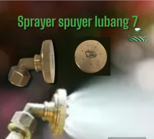 Nozzle Sprayer Spuyer Kuningan HIU lubang 7 original