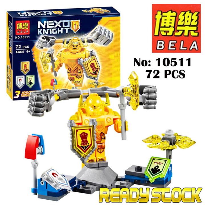 BELA Brand Bela BLOCKS 10511 Nexo Knights Super Yellow Knight Axor