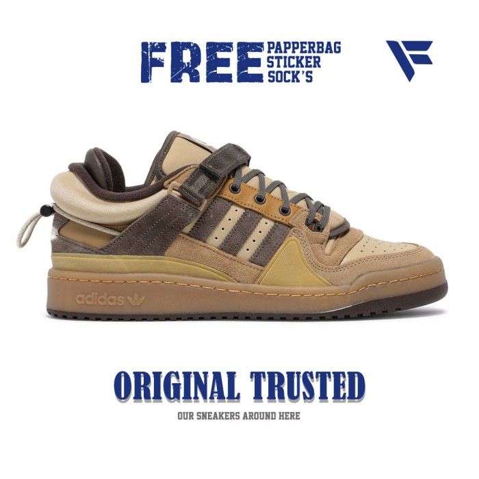 Adidas forum X Bad Bunny Low The First Cafe Sneaker Low-Cut Pu