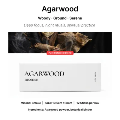 AETHER FLOW Natural Incense sticks Sandalwood Agarwood Palo Santo White Sage Eucalyptus Lemongrass Cedar Lavender