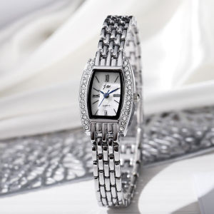 Womens watch with steel strap hot-selling barrel-shaped square design fashionable niche minimalist and high-quality watch for women