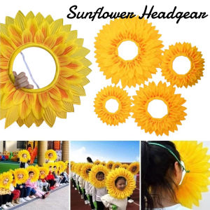 Sunflower Headgear Kids Stage Prop Funny Cosplay Hat Party Festival Dance Kindergarten Performance