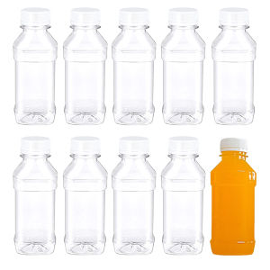 [Eqrbtl] 10 20Pcs 100ml Clear Refillable Empty Bottles Plastic Leakproof Portable Juice Water Drink Containers Beverage Bottles