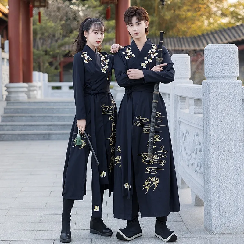 Traditional Hanfu Dress Man Chinese Ancient Swordsman Clothing Male Tang  Suit Ancient Costume Han Dynasty Couple Hanfu Robe