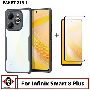 Promo Paket 2in1 Case Infinix Smart 8 Plus Shockproof Free Screen Guard Kaca
