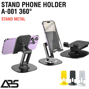 Stand Holder HP Metal Rotasi 360 Dudukan Ponsel Besi Phone Stand Holder Tablet Multifungsi