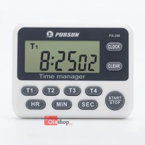 Đồng hồ hẹn giờ đếm ngược 4 kênh Pomodoro