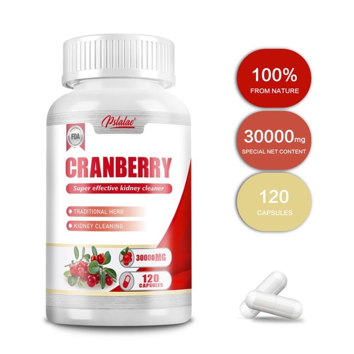 Cranberry Extract Capsules, 3000 mg Per Serving, Kidney Cleanser, Supports Urinary Tract Health, Bladder Health, Non-GMO, 120 Capsules