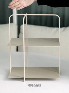 xpkQ Double Layer Iron Art Storage Shelf Home Kitchen Office Desktop Cup Organizer Coffee Bar Kitchen Organizers Tea Bag Sorting Rack 5B9Z4