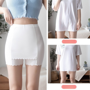 Double Layer Anti-Exposure Ice Silk Safety Pants Comfortable Breathable Womens Leggings