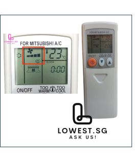 Replacement for MITSUBISHI Electric AirCon Remote Control controller KM09G brand NEW 4-Fan Speed