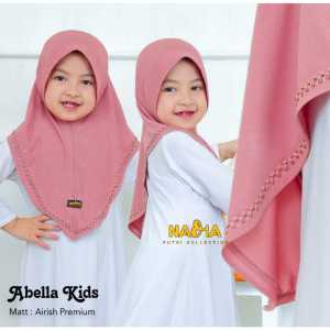 AliMaMa - KIDS ABELLA - Jilbab Anak Perempuan Instan Lucu Kekinian Jersey Airis Jersi Airish Medan
