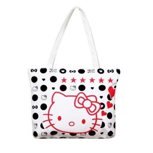 FYG1390 Totebag Wanita Tote Bag Resleting Kanvas Karakter
