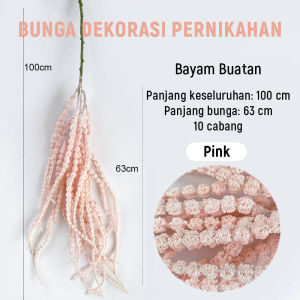 110cm Tanaman Gantung Buatan Cabang Amaranthus Caudatus – Dekorasi Ideal untuk Pesta & Pernikahan!