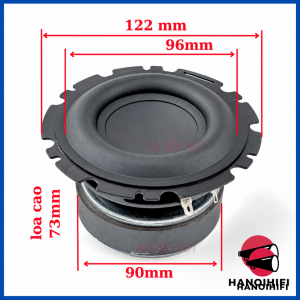 Củ loa siêu trầm loa trung trầm 4.5 inch cao cấp 4Ohm 50W củ loa bass 12cm