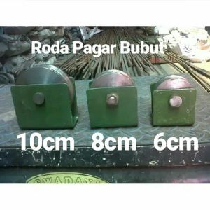 RODA PAGAR BESI BUBUT 8 CM