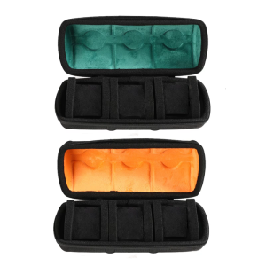Portable 3 Slot Watch Storage Pouches Waterproof Travel Carrying Case Bag With Soft Lining for Smartwatch Wristwatch Box