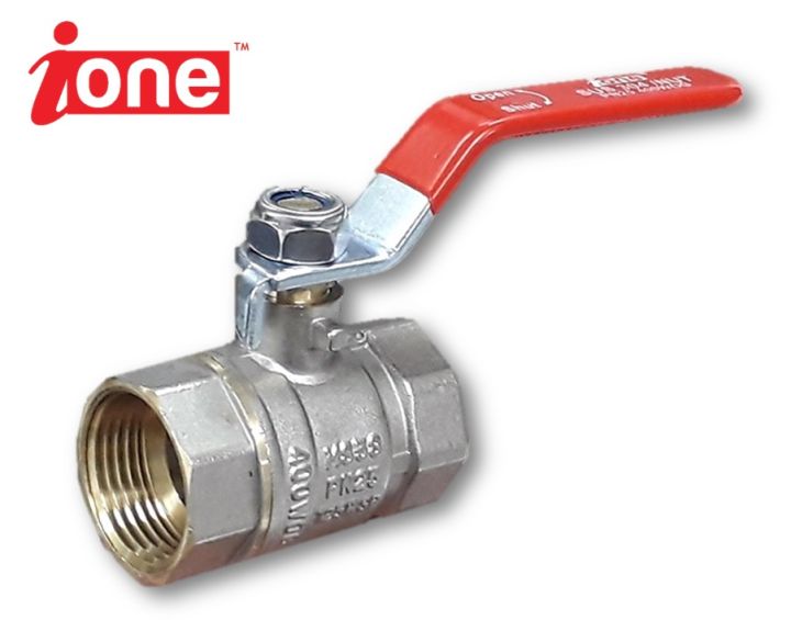 [1pieces] iOne Brass Ball Valve Full Bore PN25 with Galvanised Handle