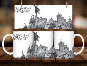 Bicol Boracay Bukidnon Bulacan Cebu Souvenir Mug 11oz with Gift Box – Black and White Design Ceramic Coffee Mug | Philippines Pasalubong