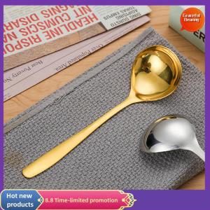 Graceful Stainless Steel Ladle Household Tableware Household Spoon Feel Comfortable Long Handle Small Spoon