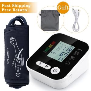 Blood Pressure Monitor Upper Arm Automatic Digital Monitor Heart Rate Pulse Digital LCD Voice broadcast Sphygmomanometer