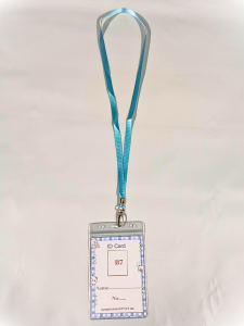 สายคล้องคอ พร้อม ป้ายชื่อพีวีซีใส สายกว้าง 10 มิล หัวเกี่ยวโลหะ ป้ายชื่อซิปล็อก B7 กันน้ำขนาาด 96x150 mm แพ็ค5ชุด มีเลือก 6 สี