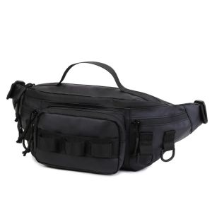 Men Waist Bag Waterproof Fishing Chest Bags Multifunction Multi Pocket Waist Pack Nylon Outdoor Sports Fishing Bag