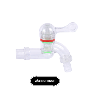 ROZEL Kran Air Tembok Plastik ABS Kran Engkol Taman Putih Berkualitas