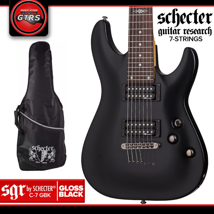 Schecter C 7 SGR by Schecter 7 String Electric Guitar Gloss