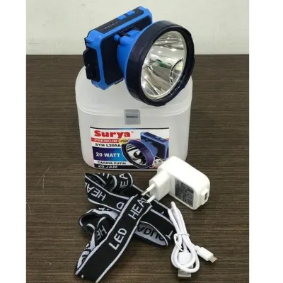 Senter Kepala Surya SYH L 205/206 A 20 Watt Warna Putih/Kuning