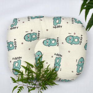 Gối cho trẻ sơ sinh gối chống bẹp đầu xô Muslin ruột bông đinh lăng giúp bé ngủ ngon ngăn ra mồ hôi trộm LB-KID