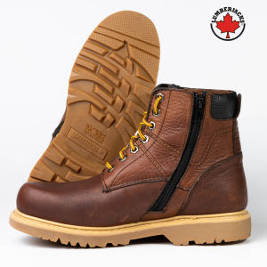 Lumberjacks Goodyear Welt Ankle Boots With Side Zip And Lace 7410