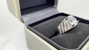 FC [Tặng kèm hộp trang sức + Khuyến mãi hấp dẫn] Nhẫn kim cương 5 carat dành cho nam giới phong cách quý phái có thể điều chỉnh bán chạy đáng mua!!!