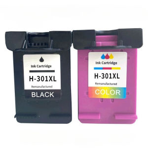 Compatible HP 301XL Black & Color Ink Cartridges (New Chip Ink Level Display) Replacement for HP DeskJet 1000 1050 1510 2000 2050 2510 3000 3050 Envy 4500 OfficeJet 2620 4630 Printers BK 750 Pages/Color 450 Pages