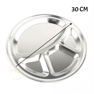 <𝙇𝙖𝙯𝙎𝙜𝙈𝙖𝙡𝙡> Stainless Steel Roti Canai Tray Food Prata Tosai Indian Food Serving Plate