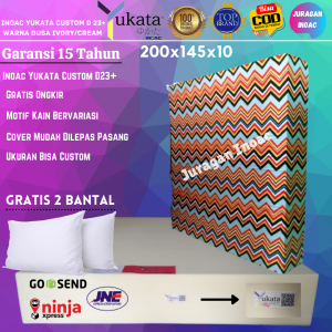 { 200 x 145 x 10 } Promo Gratis Bantal Setiap Pembelian Kasur Inoac Yukata Tipe Custom No 3 Tebal 10 cm Ukuran 200 x 145 x 10 cm D.23+ Garansi 15 Tahun / Inoac Yukata Custom Uk 200 x 145 x 10 cm Busa Density 23+ Ivory Garansi 15 Tahun Muat 3 Orang