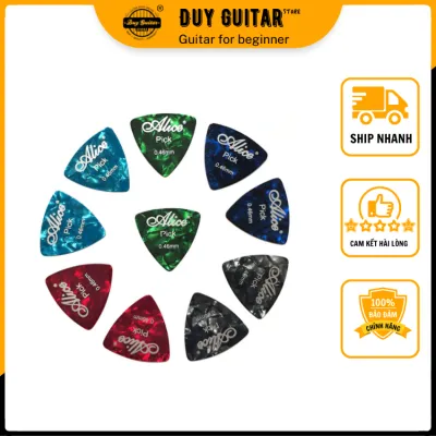 Bộ 10 cái guitar pick Alice size 0.46 mm phím gải đàn ghitar - pick guitar Màu ngẫu nhiên Sale rẻ dưới 49k Duy Guitar Store