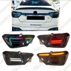 V4 RGB CSL LASER DESIGN PROTON SAGA VVT REAR BUMPER GARNISH TAIL LAMP LIGHT BAR RUNNING SMOKE SPEC
