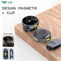 TNW A30 Wireless Clip on Mic Microphone Dual Mikrofon Wireless Mikrofon hp Lavalier Microphone wireless Plug & Play Lapel Mic dan Charging Case for TikTok YouTube Facebook Live Stream. 