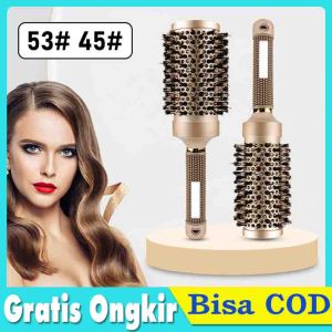 Sisir Rambut Keriting Wanita Sisir Blow Rambut Anti Kusut Hair Brush Sikat Rambut Anti Statis Anti Rontok Curl Comb Professional Thermal Ceramic Styling Blow Rambut Buat Salon