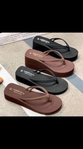 [Free Shipping] WomenS New Mid-Heel Flip-Flops For Outdoor Daily Use In Summer Non-Slip Fashionable Beach Sandals For Girls